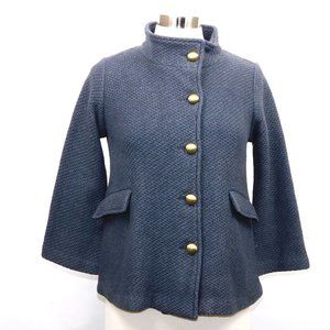 Rachel Mara "Rare" Wool-blend Military Style Cardigan/Jacket